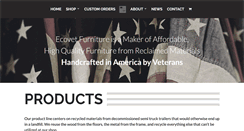 Desktop Screenshot of ecovetfurniture.com