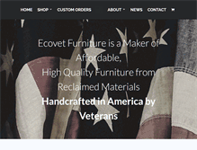 Tablet Screenshot of ecovetfurniture.com